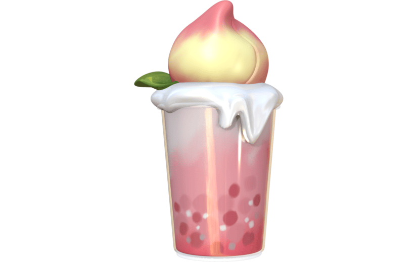 3D立体桃桃珍宝鲜奶