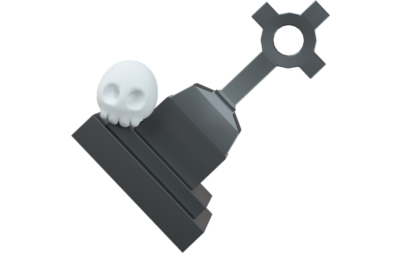 创意3d立体创意墓碑元素