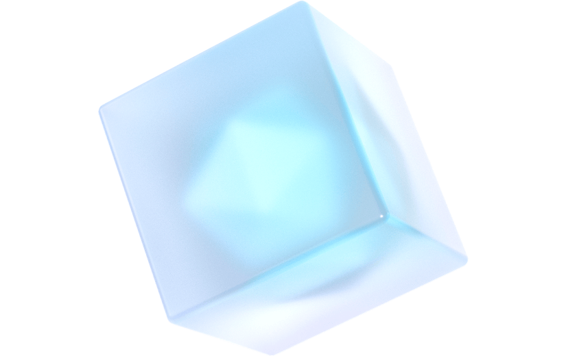 元素3D立体彩色简约磨砂玻璃几何图形
