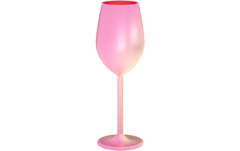 3d创意磨砂炫彩质感高脚杯