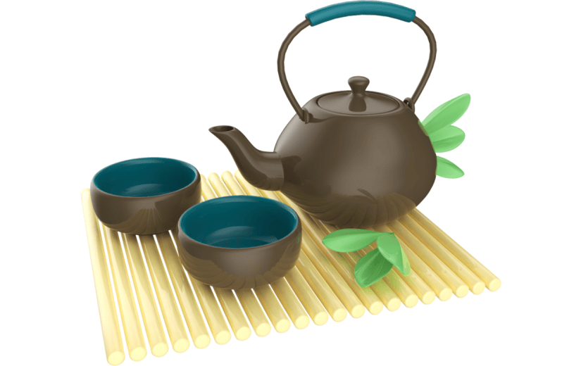 元素3D寒衣节茶文化