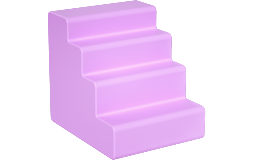 元素 C4D3D立体极简小元素楼梯
