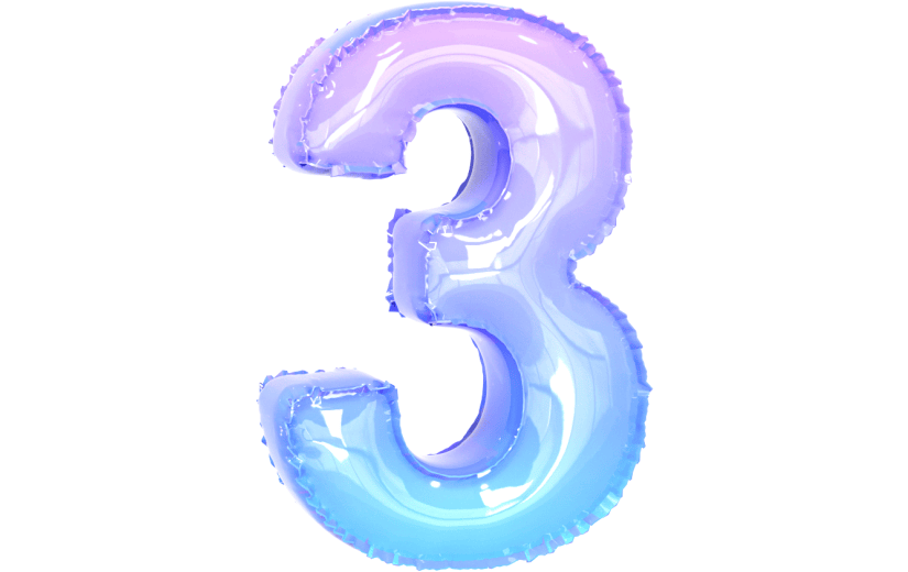 元素3D 数字3倒计时