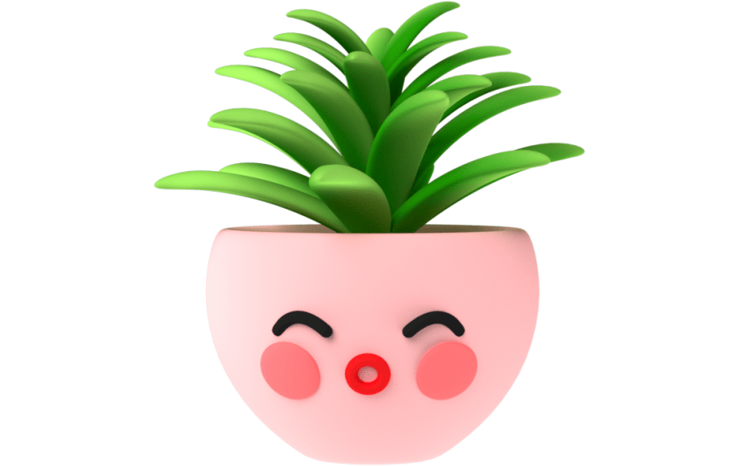 元素3D卡通小盆栽