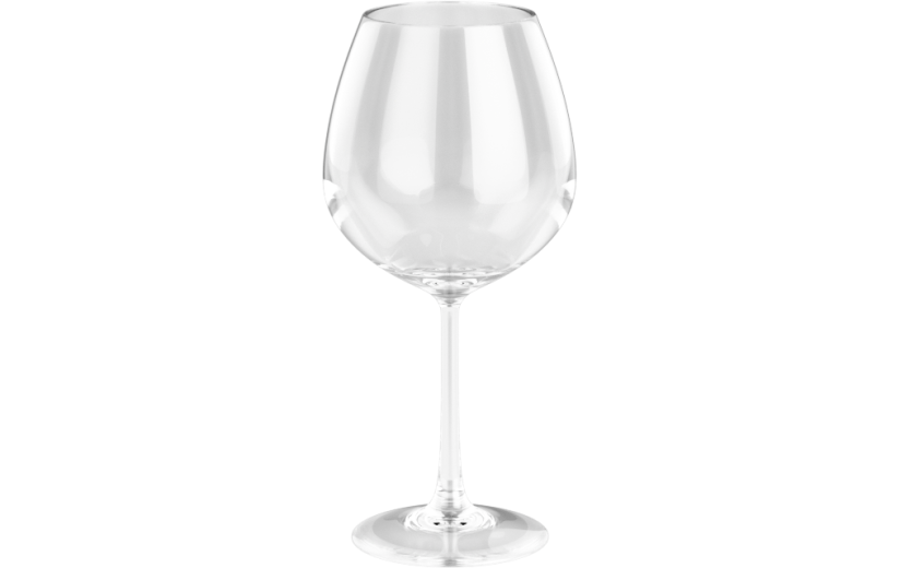元素3D空的玻璃高脚杯
