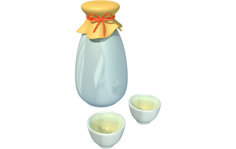 元素卡通3D重阳节小酒壶