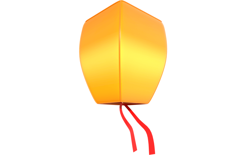 3d创意灯笼孔明灯
