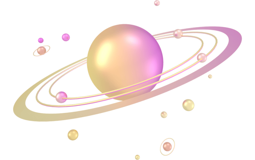 3d创意球体装饰星球元素
