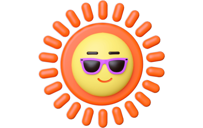 元素卡通太阳