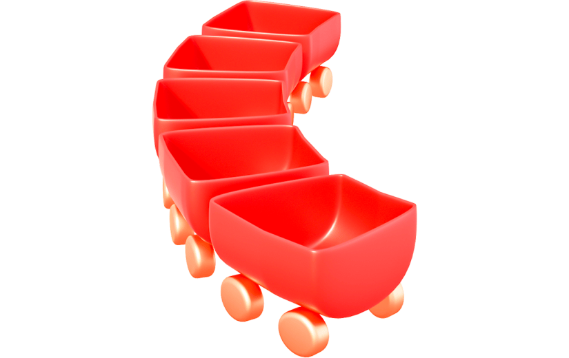 元素3D卡通喜庆小火车