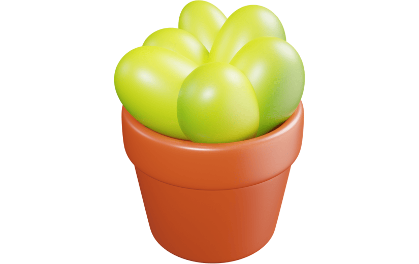 元素   Blender立体  绿色植物   3D   多肉植物