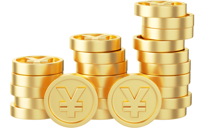 元素C4D创意金色财富增长装饰金币