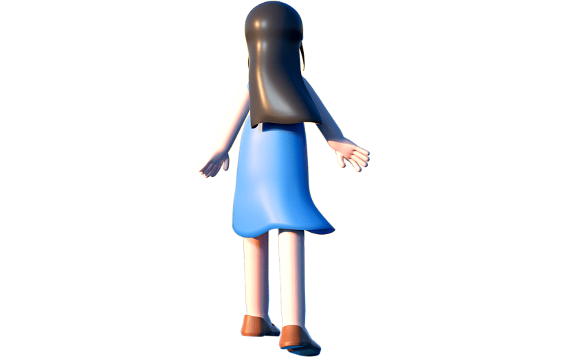 蓝色简约风自闭症日3D元素