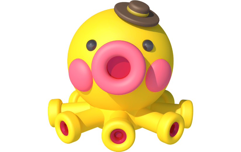 元素卡通3D章鱼