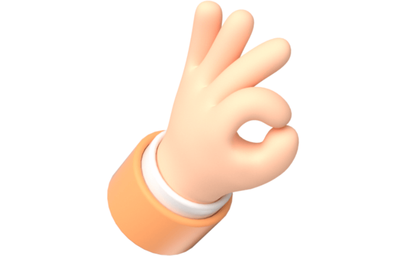 元素卡通3D手势