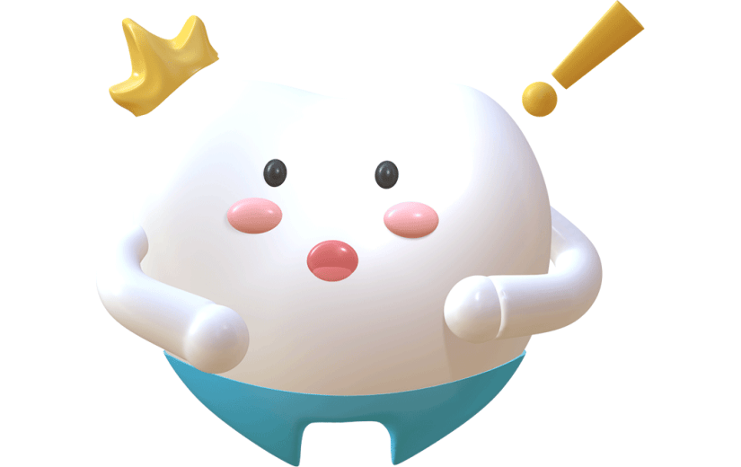 爱牙日牙齿3D元素