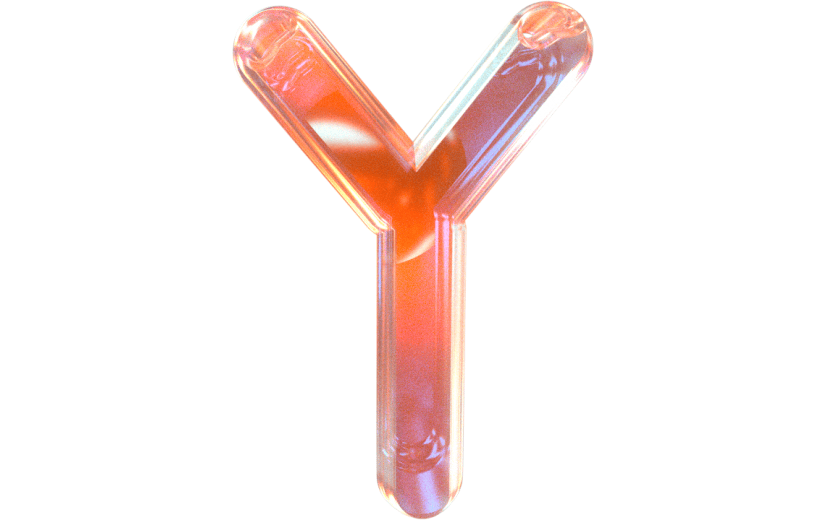 元素3D质感字母Y