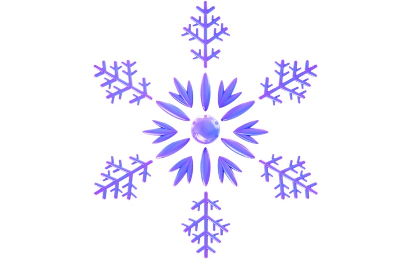 3D元素雪花