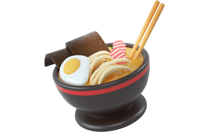创意3d立体创意面条元素
