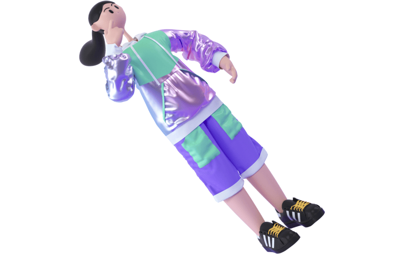 创意3d立体创意人物元素