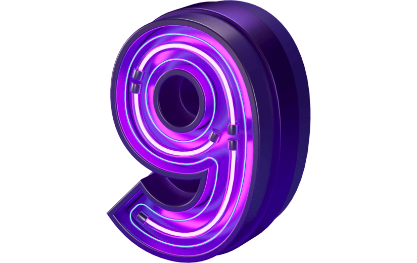 3d创意倒计时霓虹字