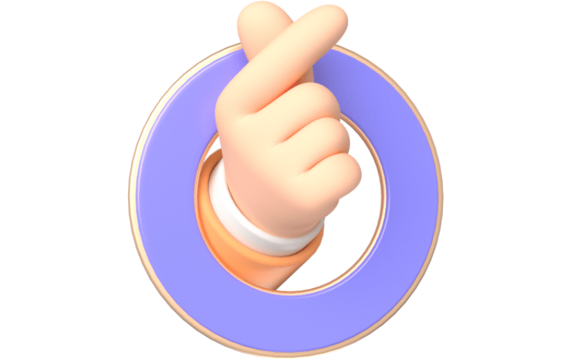 元素卡通3D手势