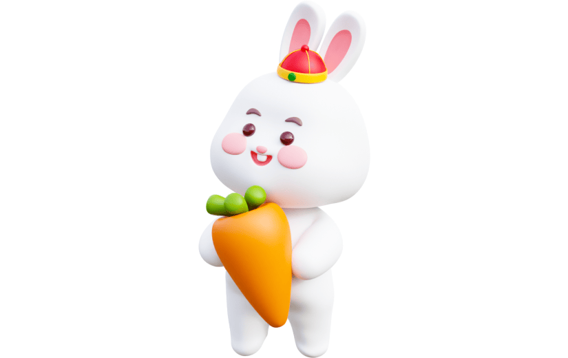 元素3D卡通兔子