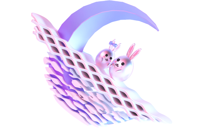 创意3d立体创意月亮元素