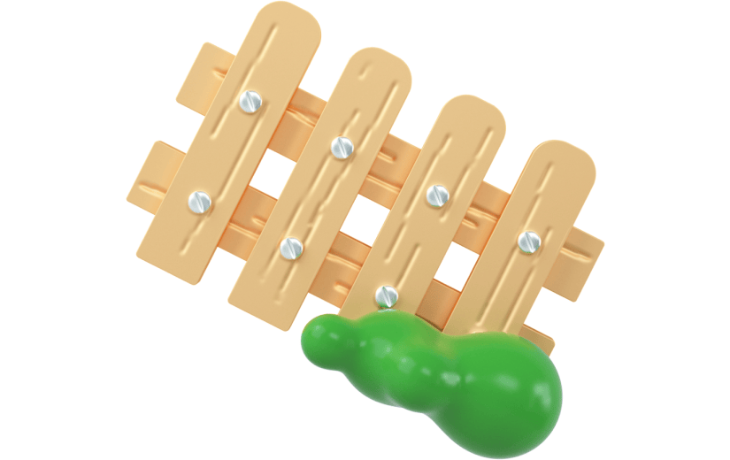 创意3d立体创意围栏元素