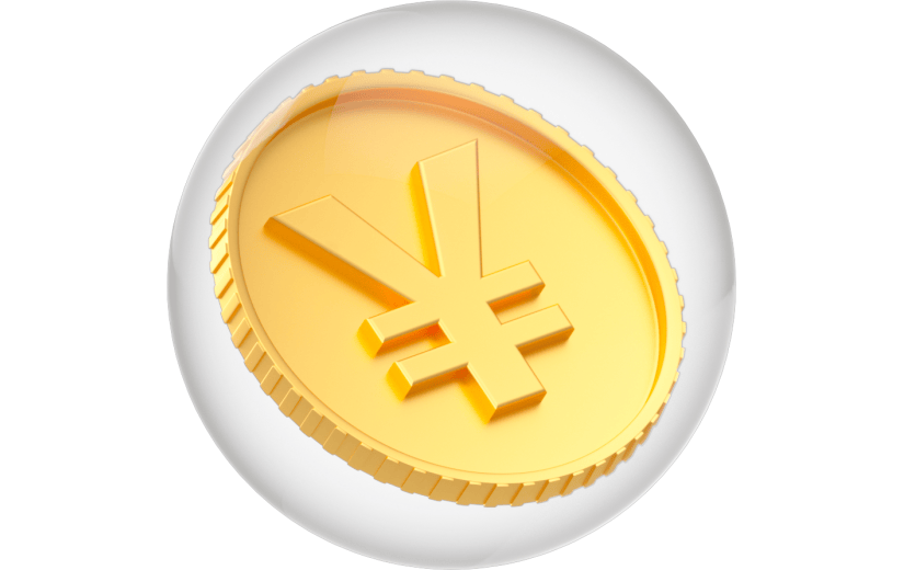 3D元素玻璃金融金币