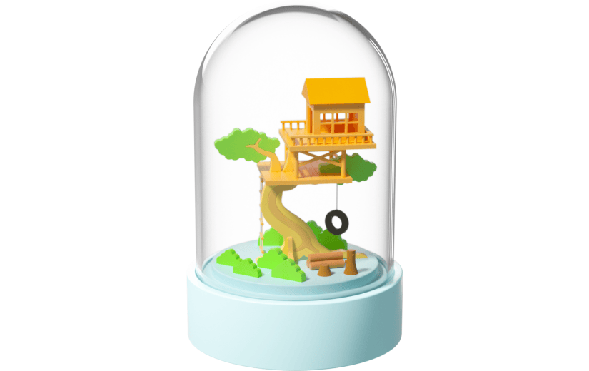 元素3D电商装饰物卡通小清新微缩场景