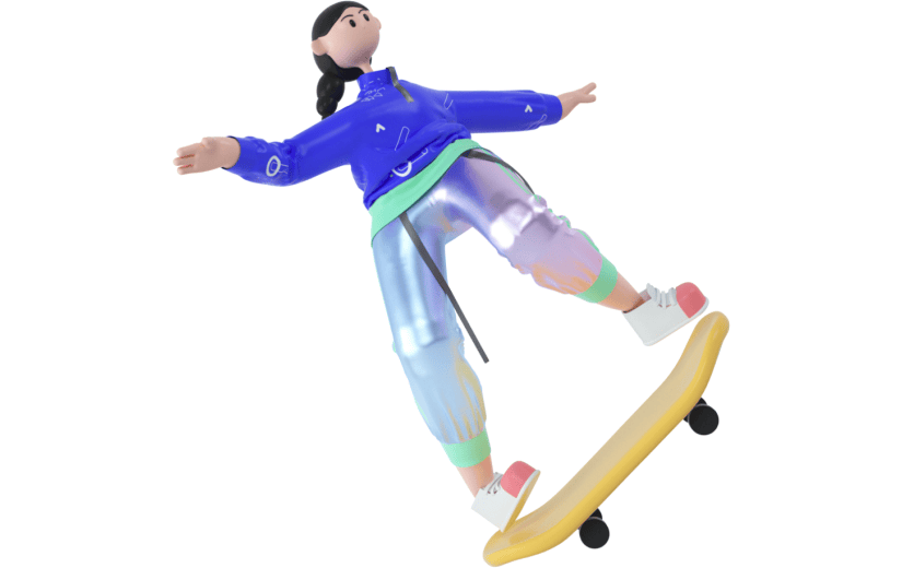 创意3d立体创意潮流人物元素