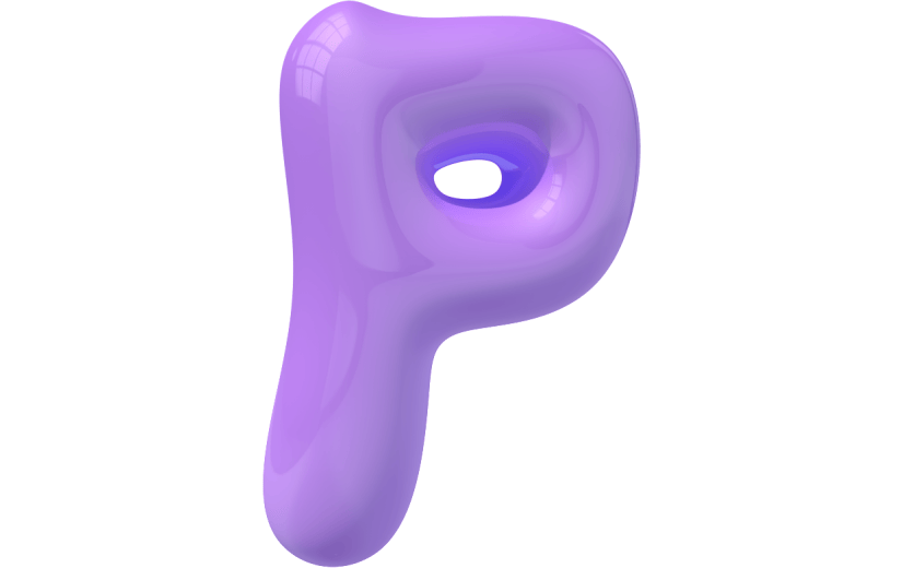 元素卡通3D泡泡质感字母