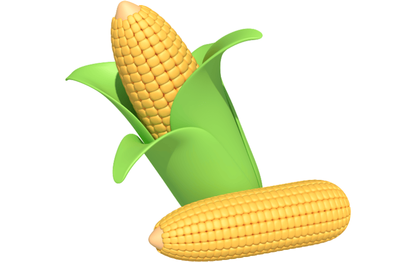 元素卡通3D玉米穗