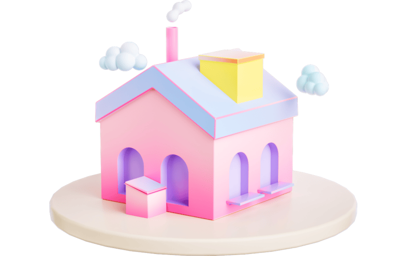 元素 C4D3D卡通房屋