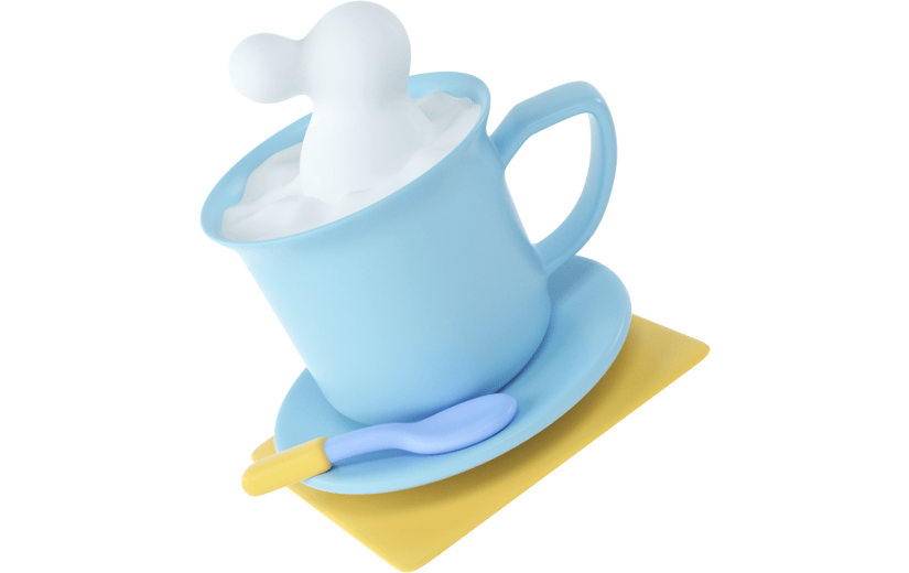 创意3d立体创意杯子元素