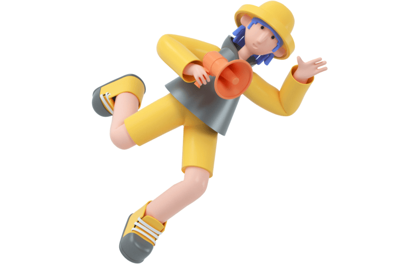 创意3d立体创意卡通人物元素