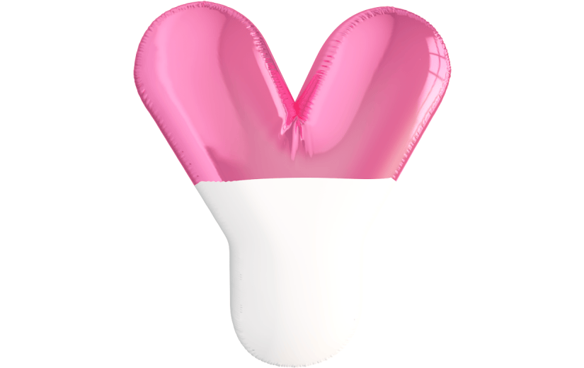 元素卡通3D质感字母