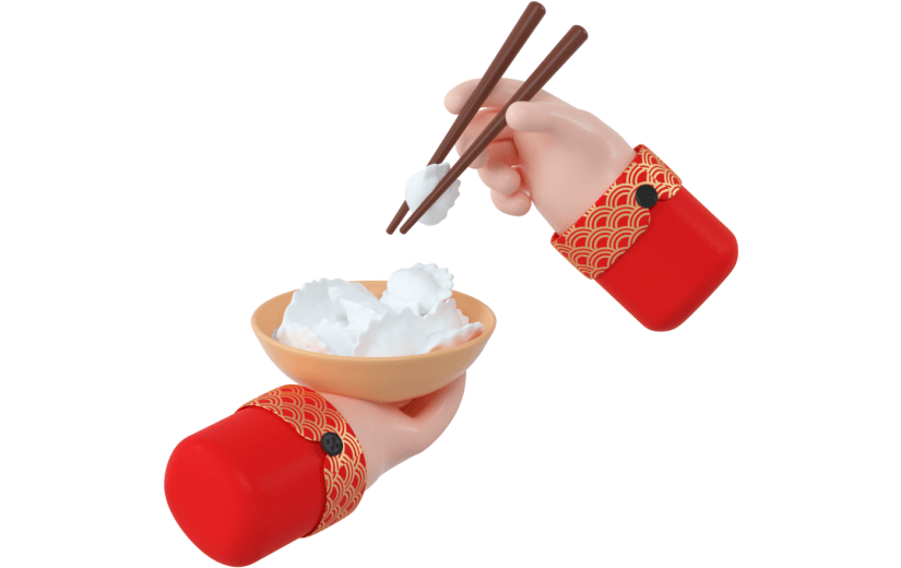 创意3d立体创意饺子元素