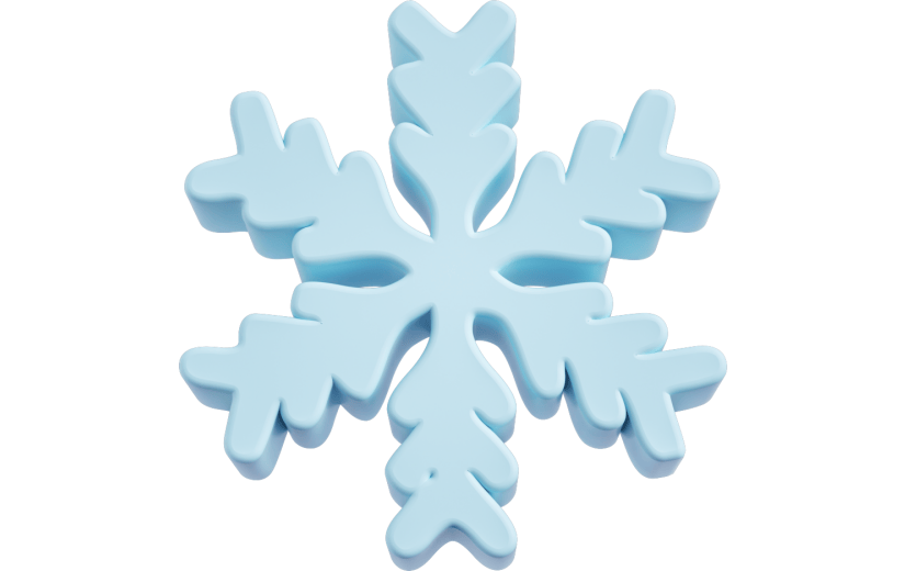 元素 C4D3D立体雪花