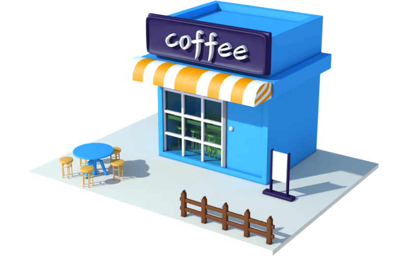 元素3D咖啡店