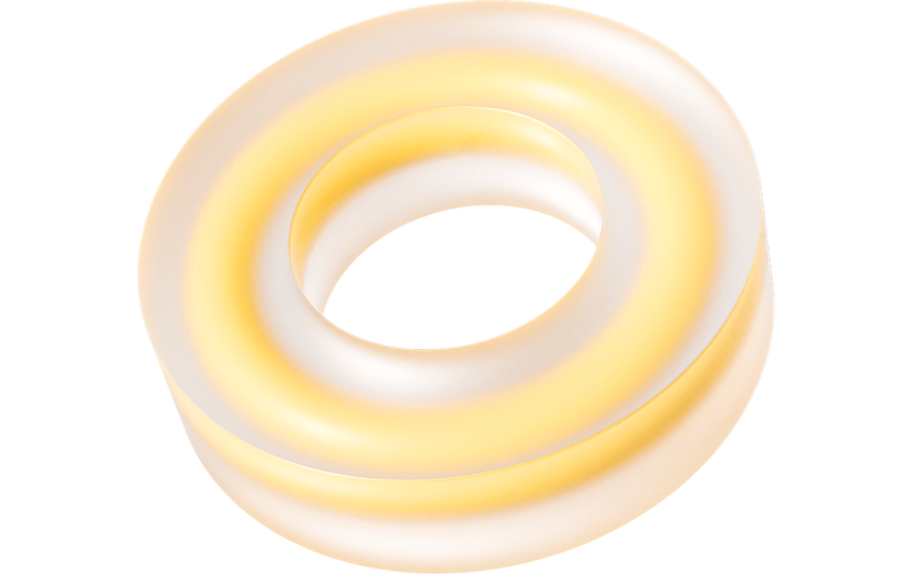 元素3D立体彩色简约磨砂玻璃几何图形