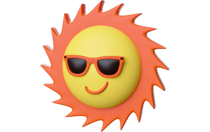 元素卡通太阳