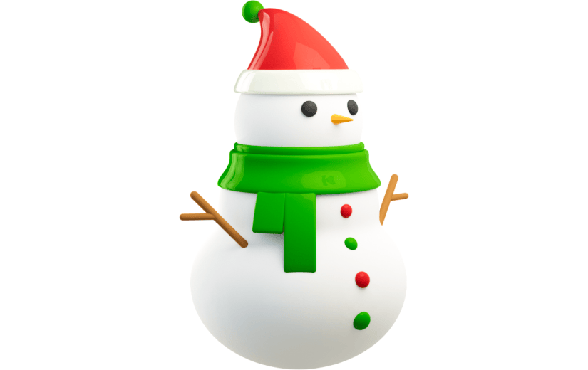 3D元素高个子雪人