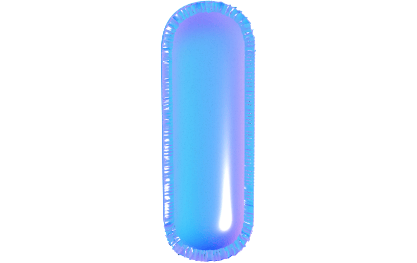元素卡通3D质感字母