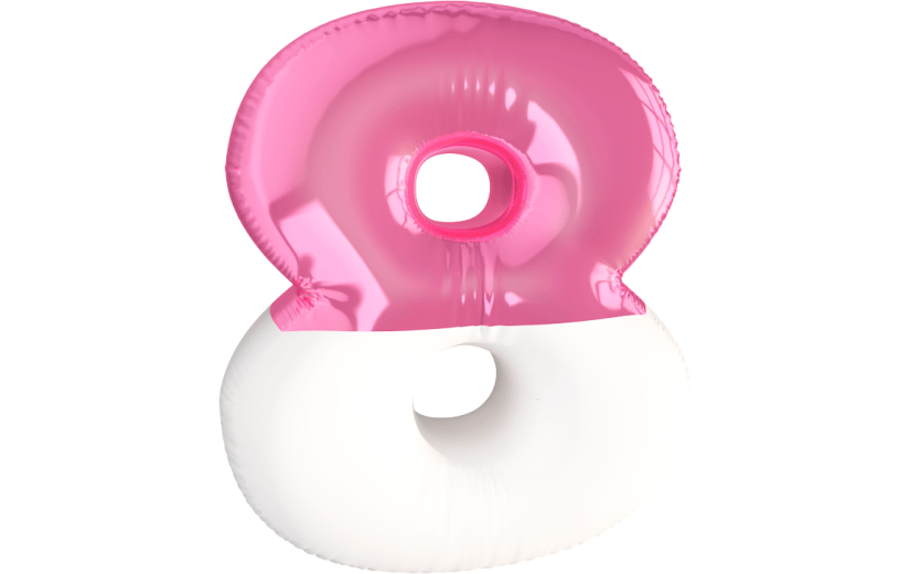 元素卡通3D质感数字