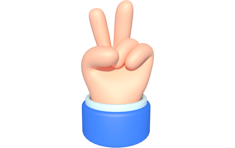 元素卡通3D手势2