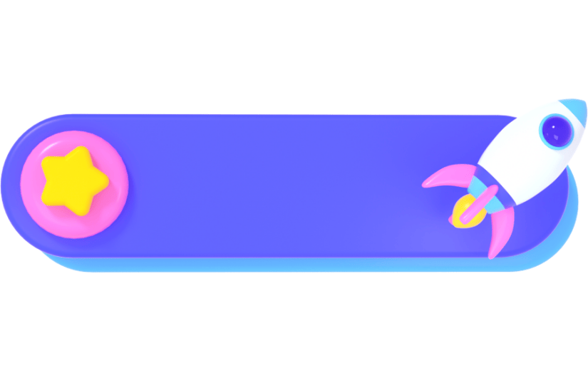 3d创意卡通文本框