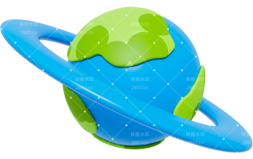 元素3D卡通地球