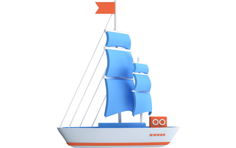 C4D航海帆船3D元素